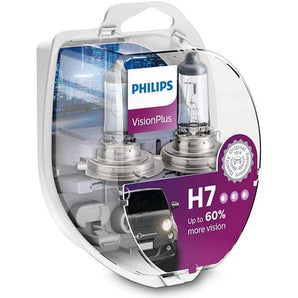 Ampoules h7 vision plus + 60 % - PHILIPS 2 pièces