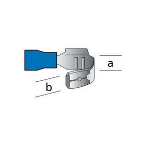 COSSES 562 POUR CABLES Ø1.5 2.5MM BLEU 10PCS - CARPOINT - SNQR MOTORS