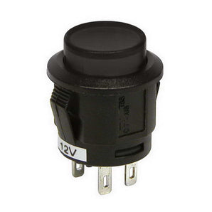 INTERRUPTEUR A PRESSION NOIR 20A 12V - CARPOINT - SNQR MOTORS