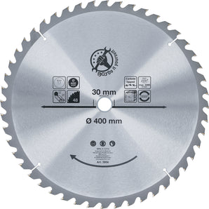 Lame de scie circulaire en métal dur | Ø 400 x 30 x 3,4 mm | 48 dents - DIY