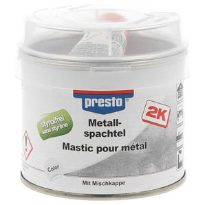 Mastic pour métal gris 2k sans styrène - PRESTO 250 gr