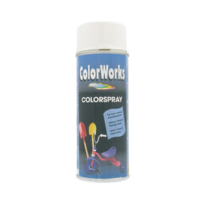 Peinture loisir RAL9010 Blanc pur brillant - COLORWORKS 400 mL